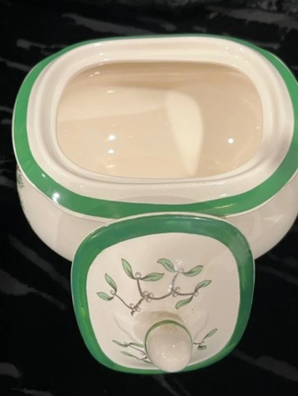 Vintage Spode Christmas Tree Sugar Bowl & Creamer Set Made In England